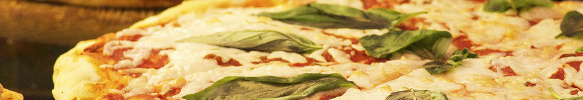 Eating Italian Pizza at Casa D' Pizza Resturant Real Wood Oven restaurant in Denville, NJ.